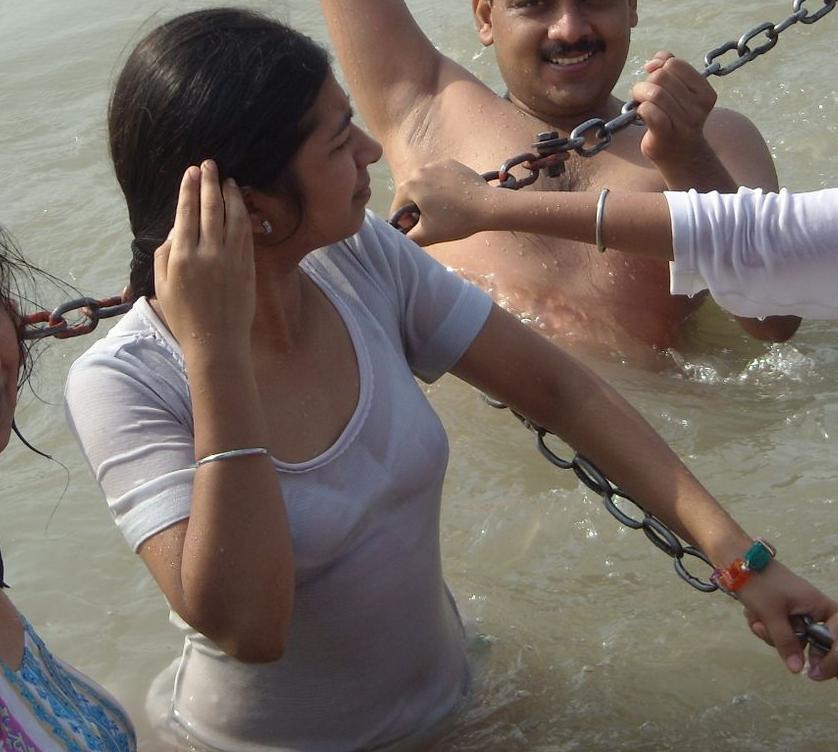 Nude Indian Girls River Bathing