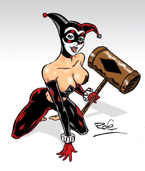 Sexy Harley Quinn Cartoon
