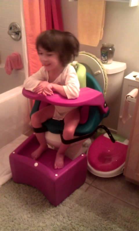 Girl Sitting On The Potty