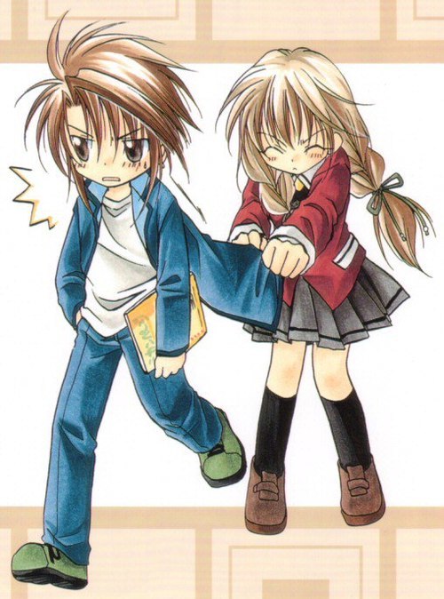 Cute Anime Chibi Boy And Girl