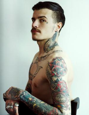 neck sleeve tattoo for guys