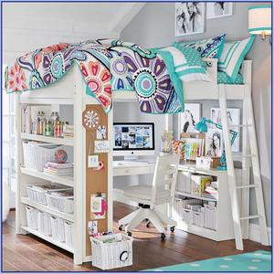 pottery barn kids loft daybed with desk