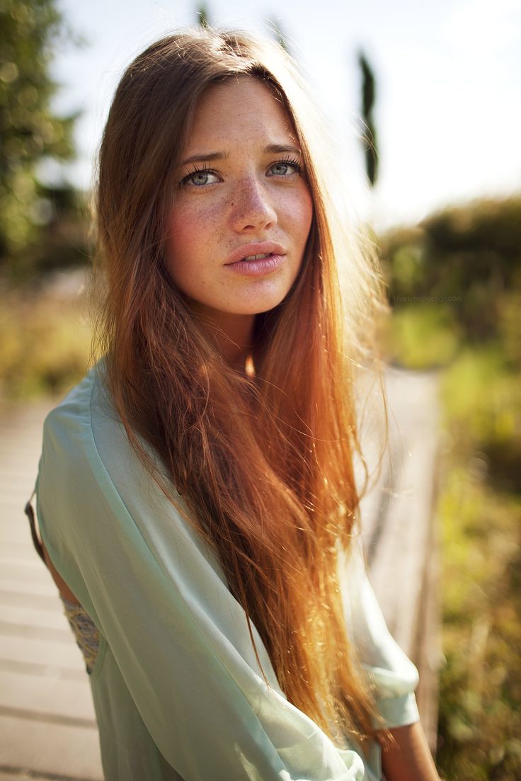 Long Red Hair Freckles