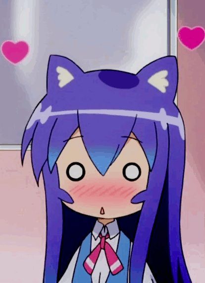 Cute Anime Chibi Girl Blushing