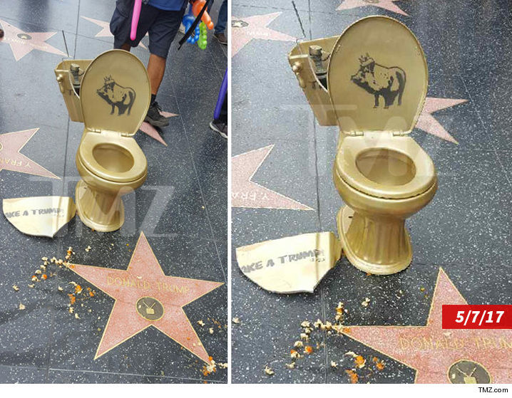 Donald Trump Gold Toilet