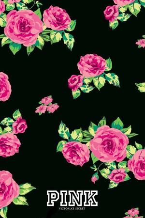 victoria secret pink floral iphone wallpaper