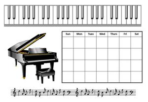 piano experience sticker chart