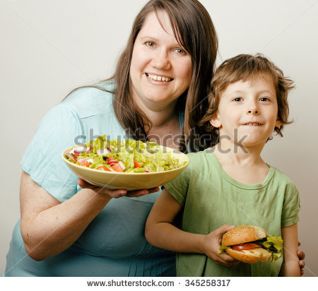 Woman Teasing Little Boy