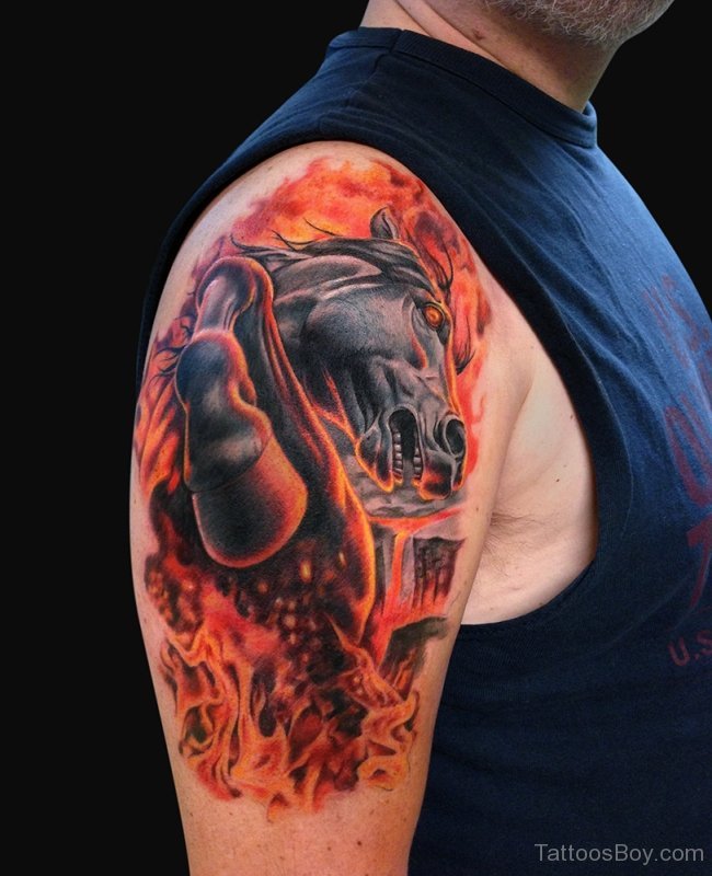 Fire Horse Tattoo