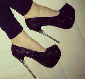 black prom shoes high high-heeled slippers