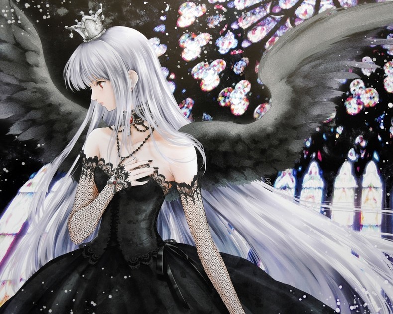 Gothic Anime Angel Girl