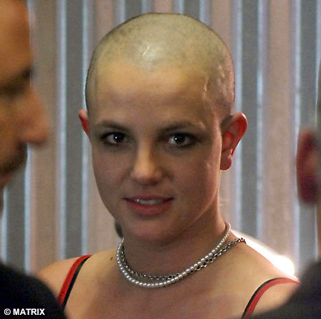Britney Spears Bald Head