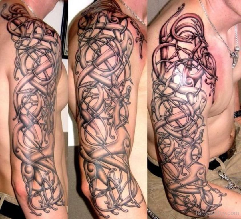 Norse Viking Tattoo Sleeve