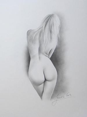 exposed woman pencil drawings