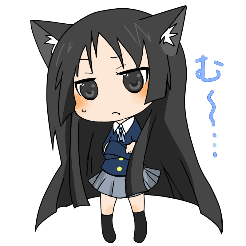 Chibi Anime Girl With Cat Ears