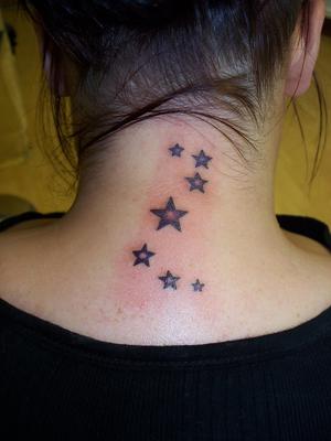 starlet tat on neck