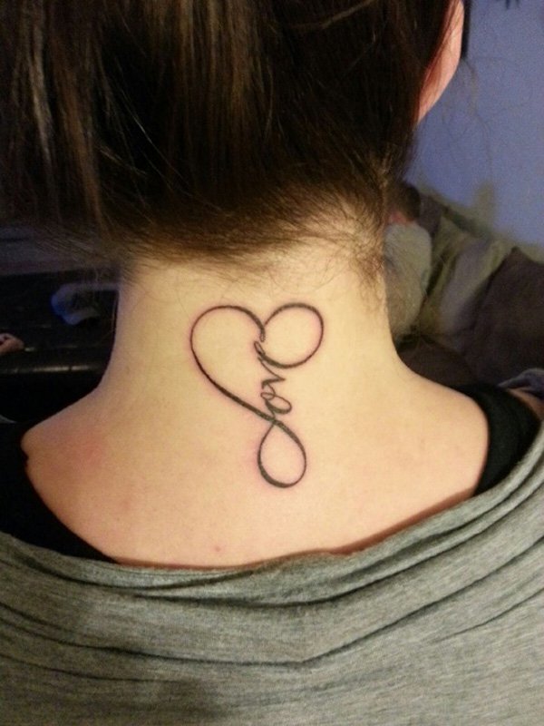Infinity Neck Tattoos For Women