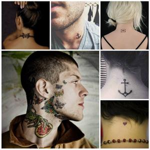 neck tat designs for men