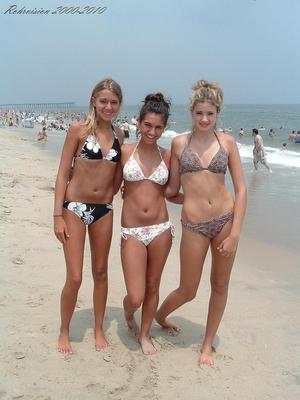 real gals at beach