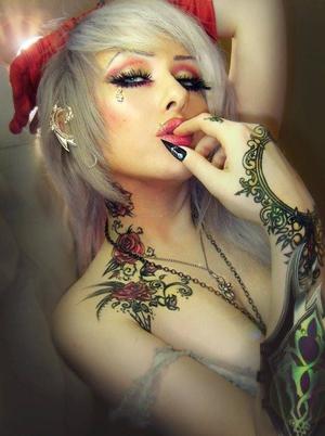stunning rose tattoo