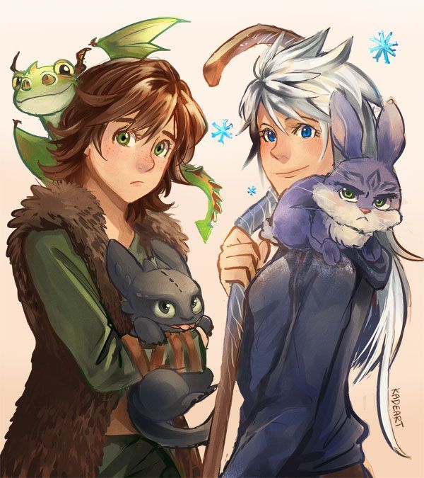 How To Train Your Dragon Hiccup And Jack Frost